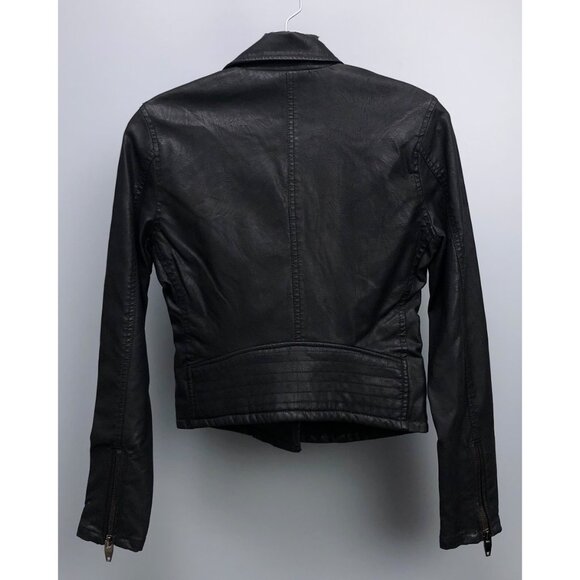 BlankNYC Black Faux Leather Biker Jacket (see pics) - Picture 2 of 8